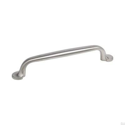 Möbelgriff verlängert 7032 128 Silber gebürstet (Inox-Optik)