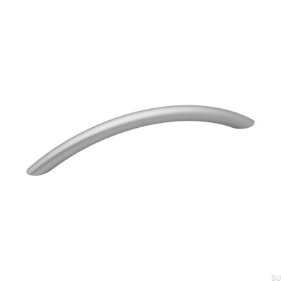 Verlängerter Möbelgriff 7861 128 Silber gebürstet (Aluminiumoptik)
