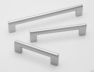 Verlängerter Möbelgriff 0112 Ara 96 Silver Brushed (Aluminiumoptik)