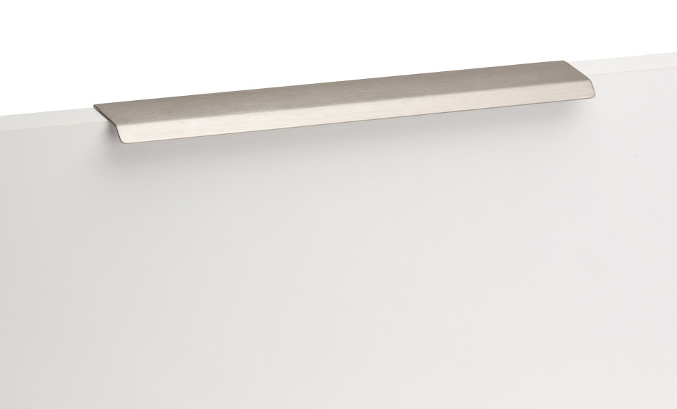 KURVE 128 RAND MÖBELGRIFF, ALUMINIUM WEISS